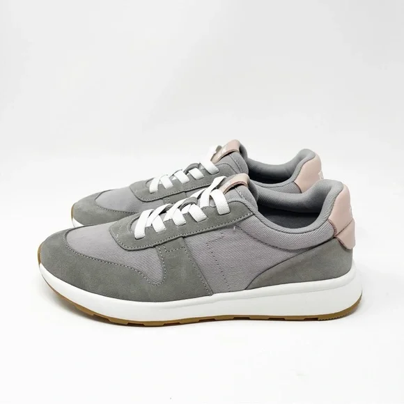 TOMS Women's TRVL Lite Retro Sneaker Suede Slip-On Elastic Lace Drizzle Grey 7.5 - Picture 4 of 12